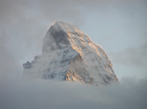La vetta del Cervino vista da Zermatt, Svizzera. Author and Copyright Marco Ramerini