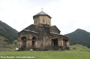Chiesa, Shenakho, Tusheti, Georgia. Autore e Copyright Marco Ramerini