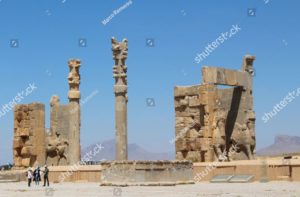 Porta di tutte le Nazioni. Rovine della capitale cerimoniale dell'Impero persiano (Impero achemenide), Iran. Autore e Copyright Marco Ramerini.